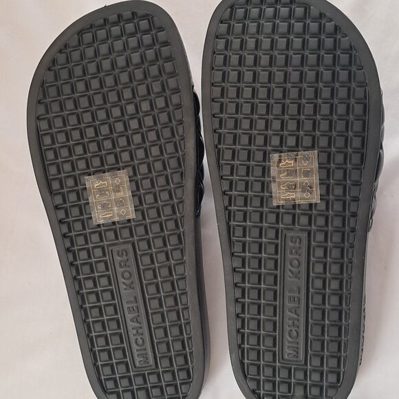Michael Kors MK Logo Slip on Slippers BNWT - Picture 6 of 8